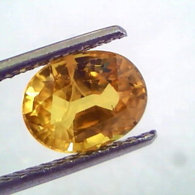3.10 Ct Natural Yellow Sapphire Pukhraj Jupiter Gemstone(Heated)