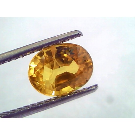 3.10 Ct Natural Yellow Sapphire Pukhraj Jupiter Gemstone(Heated)