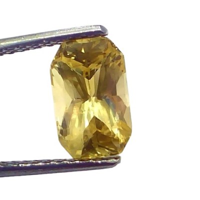 3.08 Ct IGI Certified Unheated Untreated Natural Ceylon Yellow Sapphire AAAAA 3.08 Ct IGI Certified Unheated Untreated Natural Ceylon Yellow Sapphire AAAAA