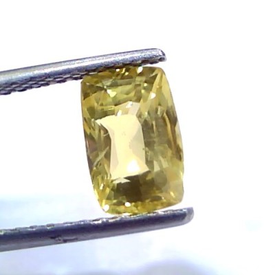 3.08 Ct Certified Unheated Untreated Natural Ceylon Yellow Sapphire