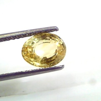 3.10 Ct 5.25 Ratti Unheated Untreated Natural Ceylon Yellow Sapphire
