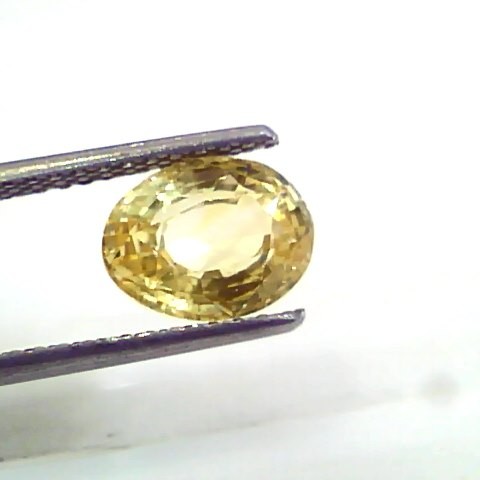 3.10 Ct 5.25 Ratti Unheated Untreated Natural Ceylon Yellow Sapphire
