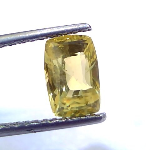 3.08 Ct Certified Unheated Untreated Natural Ceylon Yellow Sapphire