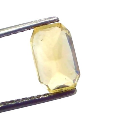 3.08 Ct IGI Certified Unheated Untreated Natural Ceylon Yellow Sapphire AAAAA 3.08 Ct IGI Certified Unheated Untreated Natural Ceylon Yellow Sapphire AAAAA