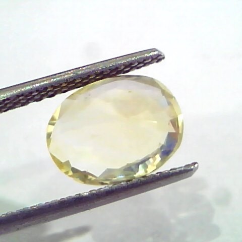 3.09 Ct Unheated Untreated Natural Ceylon Yellow Sapphire Pukhraj