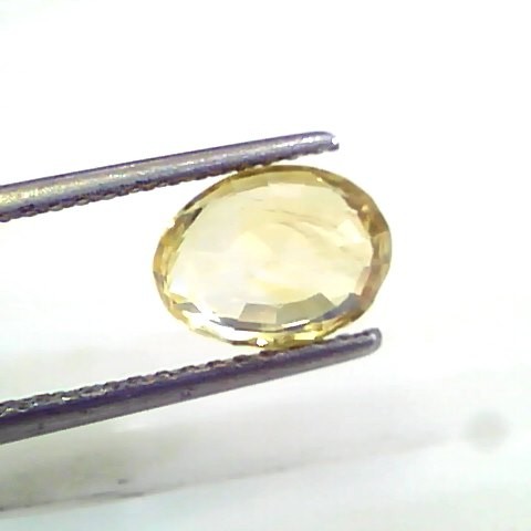 3.10 Ct 5.25 Ratti Unheated Untreated Natural Ceylon Yellow Sapphire