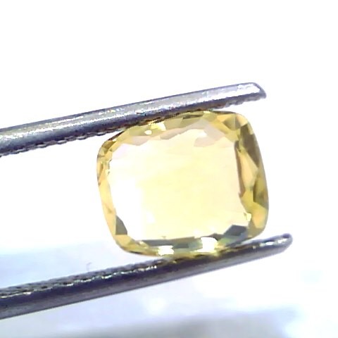3.08 Ct IGI Certified Unheated Untreated Natural Ceylon Yellow Sapphire