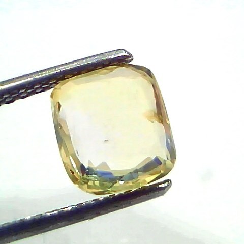 3.08 Ct Certified Unheated Untreated Natural Ceylon Yellow Sapphire Gemstone