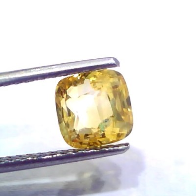 3.09 Ct Unheated Untreated Natural Ceylon Yellow Sapphire Gems AAA