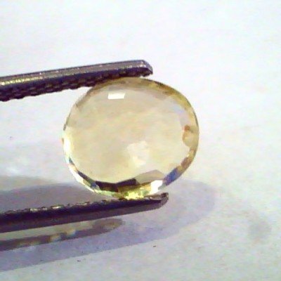 3.07 Ct Unheated Untreated Natural Ceylon Yellow Sapphire Pukhraj