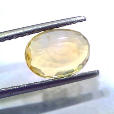 3.10 Ct Unheated Untreated Natural Ceylon Yellow Sapphire Gems