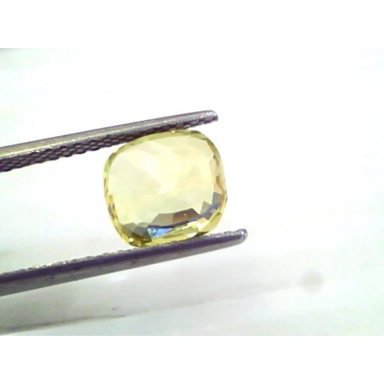 3.11 Ct 5.25 Ratti Unheated Untreated Natural Ceylon Yellow Sapphire