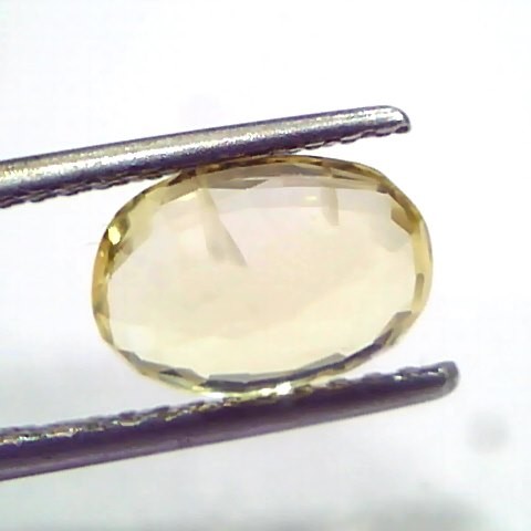 3.10 Ct GII Certified Unheated Untreated Natural Ceylon Yellow Sapphire