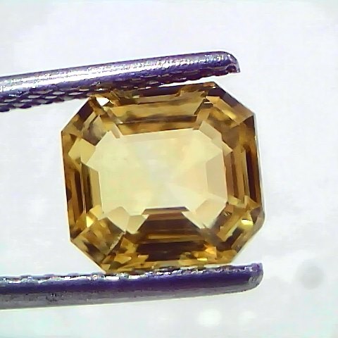 3.11 Ct IGI Certified Unheated Untreated Natural Ceylon Yellow Sapphire AAAAA