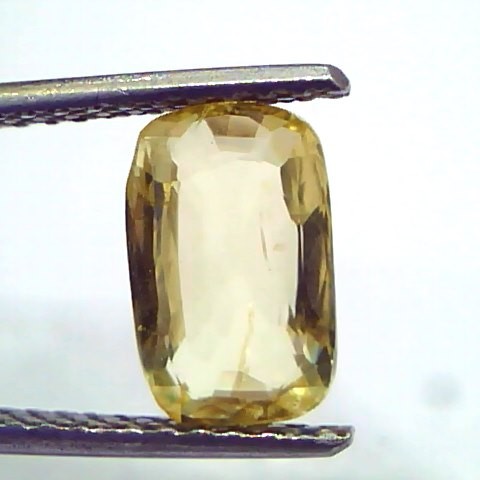 3.11 Ct GII Certified Unheated Untreated Natural Ceylon Yellow Sapphire