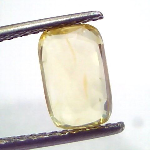 3.11 Ct GII Certified Unheated Untreated Natural Ceylon Yellow Sapphire