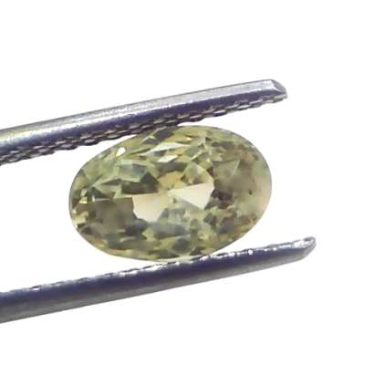 3.11 Ct Certified Unheated Untreated Natural Ceylon Yellow Sapphire 3.11 Ct Certified Unheated Untreated Natural Ceylon Yellow Sapphire