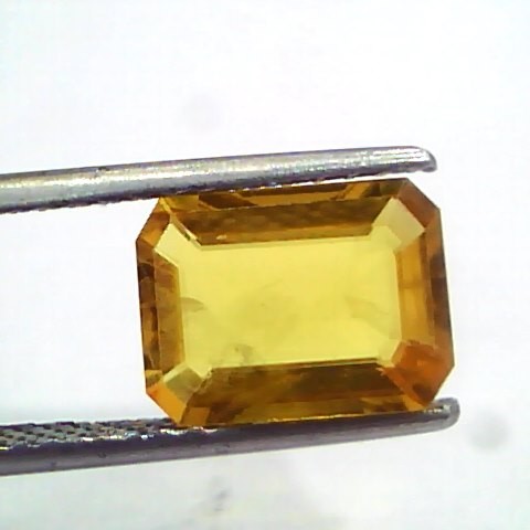 3.17 Ct Natural Yellow Sapphire Pukhraj Jupiter Gemstone(Heated)