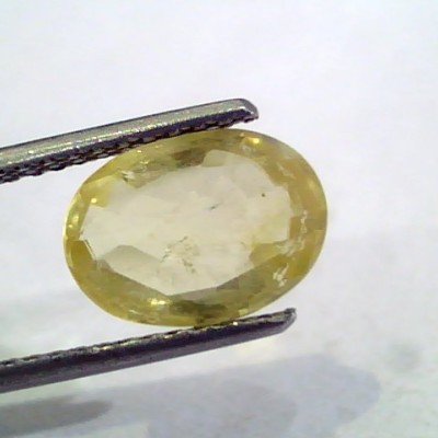 3.11 Ct Unheated Untreated Natural Ceylon Yellow Sapphire Gems