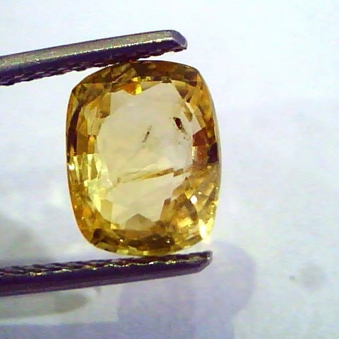 3.11 Ct 5.25 Ratti Unheated Untreated Natural Ceylon Yellow Sapphire