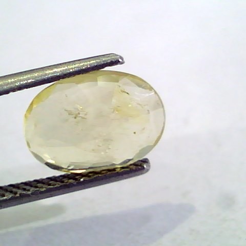 3.11 Ct Unheated Untreated Natural Ceylon Yellow Sapphire Gems