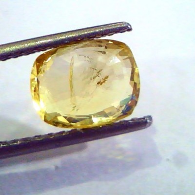 3.11 Ct 5.25 Ratti Unheated Untreated Natural Ceylon Yellow Sapphire