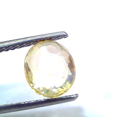 3.13 Ct Certified Unheated Untreated Natural Ceylon Yellow Sapphire