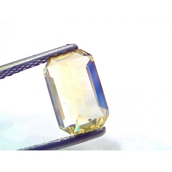 3.14 Ct GII Certified Unheated Untreated Natural Ceylon Yellow Sapphire AAAA