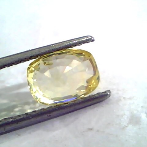 3.14 Ct Unheated Untreated Natural Ceylon Yellow Sapphire Pukhraj