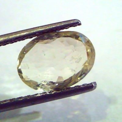 3.21 Ct Unheated Untreated Natural Ceylon Yellow Sapphire Pukhraj