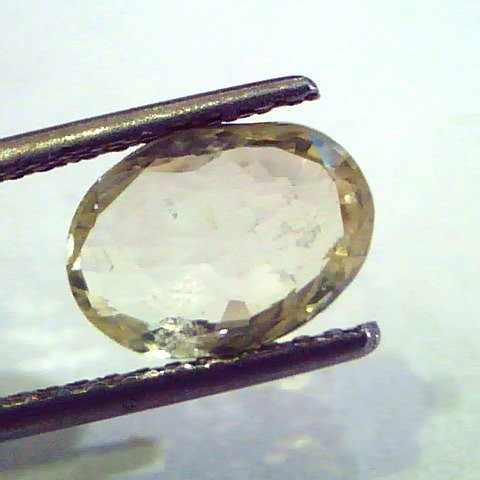 3.21 Ct Unheated Untreated Natural Ceylon Yellow Sapphire Pukhraj