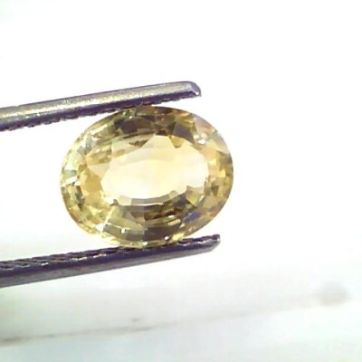 3.14 Ct 5.25 Rt Unheated Untreated Natural Srilankan Yellow Sapphire