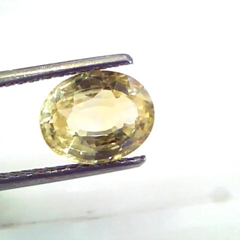 3.14 Ct 5.25 Rt Unheated Untreated Natural Srilankan Yellow Sapphire