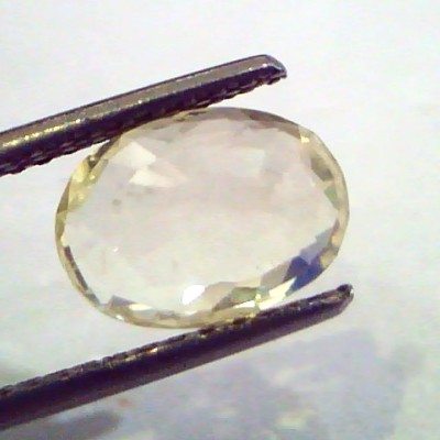3.21 Ct Unheated Untreated Natural Ceylon Yellow Sapphire Pukhraj