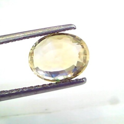 3.14 Ct 5.25 Rt Unheated Untreated Natural Srilankan Yellow Sapphire