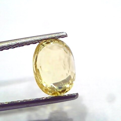 3.15 Ct IGI Certified Unheated Untreated Natural Ceylon Yellow Sapphire