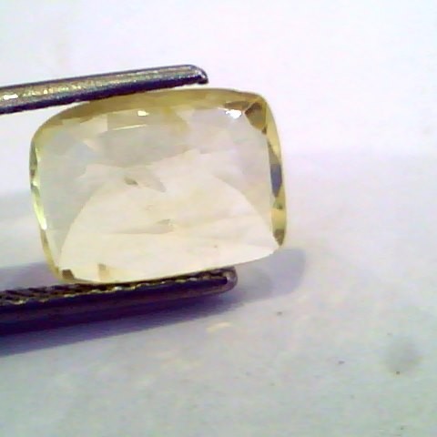 3.21 Ct Unheated Untreated Natural Ceylon Yellow Sapphire Pukhraj