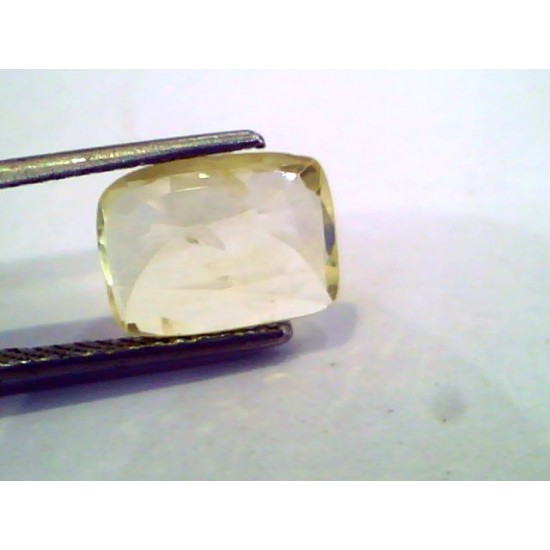 3.21 Ct Unheated Untreated Natural Ceylon Yellow Sapphire Pukhraj