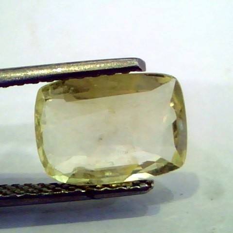3.21 Ct Unheated Untreated Natural Ceylon Yellow Sapphire Pukhraj