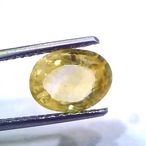 3.17 Ct Unheated Untreated Natural Ceylon Yellow Sapphire Gems