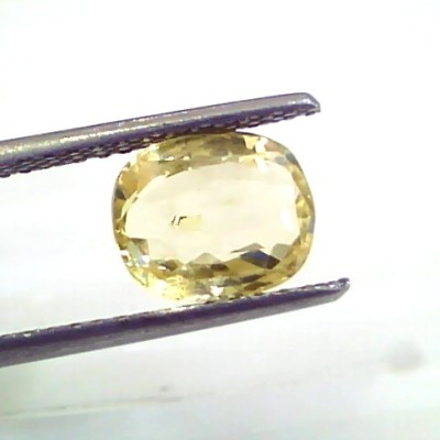 3.16 Ct 5.25 Rt Unheated Untreated Natural Srilankan Yellow Sapphire