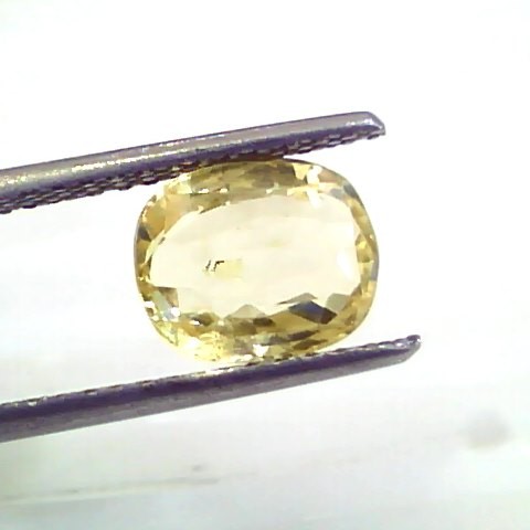 3.16 Ct 5.25 Rt Unheated Untreated Natural Srilankan Yellow Sapphire
