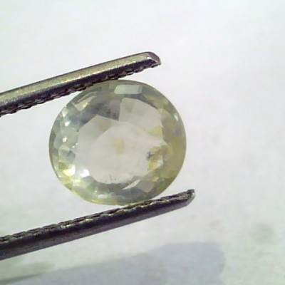 3.16 Ct Unheated Untreated Natural Ceylon Yellow Sapphire Gems