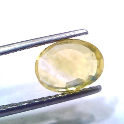 3.17 Ct Unheated Untreated Natural Ceylon Yellow Sapphire Gems