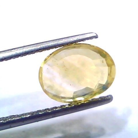 3.17 Ct Unheated Untreated Natural Ceylon Yellow Sapphire Gems