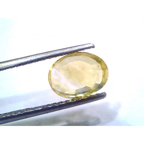3.17 Ct Unheated Untreated Natural Ceylon Yellow Sapphire Gems