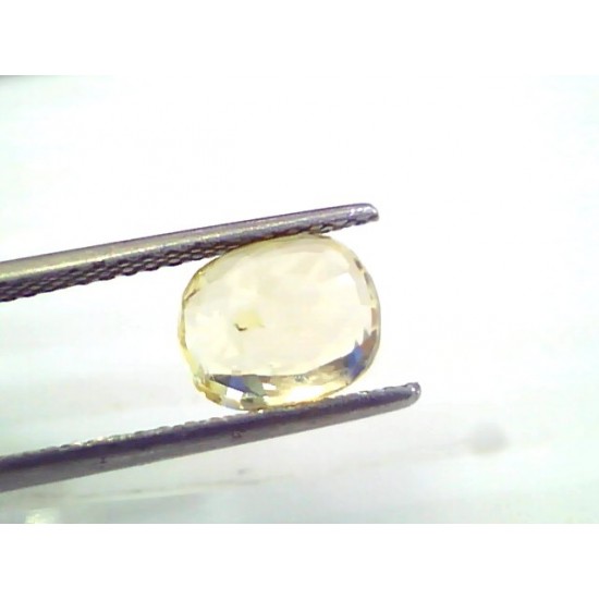 3.16 Ct 5.25 Rt Unheated Untreated Natural Srilankan Yellow Sapphire