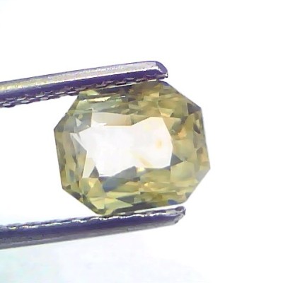 3.17 Ct GII Certified Unheated Untreated Natural Ceylon Yellow Sapphire