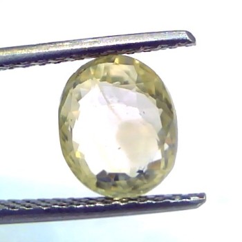 3.19 Ct Unheated Untreated Natural Ceylon Yellow Sapphire Gems