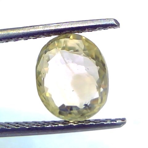 3.19 Ct Unheated Untreated Natural Ceylon Yellow Sapphire Gems